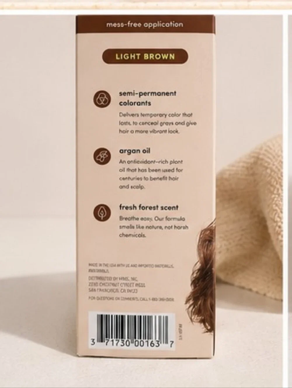 Hims Under Cover Hair Color & Conditioner – Light Brown | Gray Coverage | New